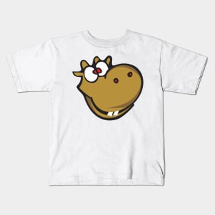 Cute Hippos Head Kids T-Shirt